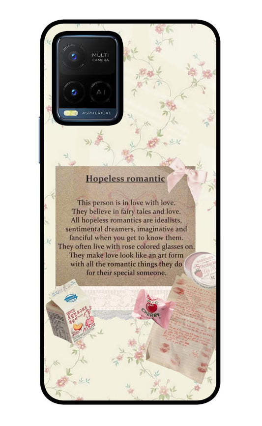 Hopeless Romantic Vivo Y21/Y21s/Y33s Glass Case