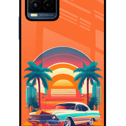 Palm Drive 80s Vivo Y21/Y21s/Y33s Glass Case