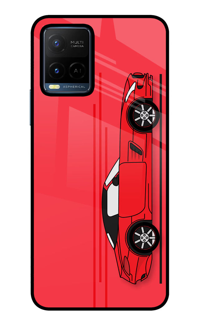 Red Velocity Vivo Y21/Y21s/Y33s Glass Case