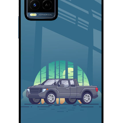 Retro Garage Vibe Vivo Y21/Y21s/Y33s Glass Case