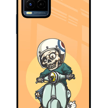 Undead Biker Vivo Y21/Y21s/Y33s Glass Case