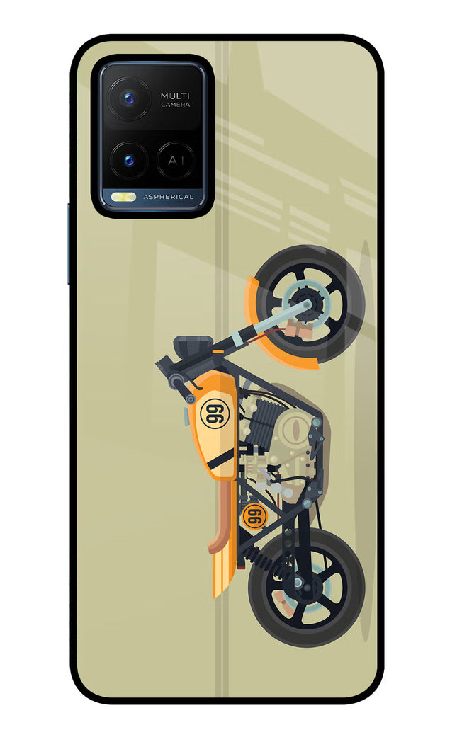 Vertical Speedster Vivo Y21/Y21s/Y33s Glass Case