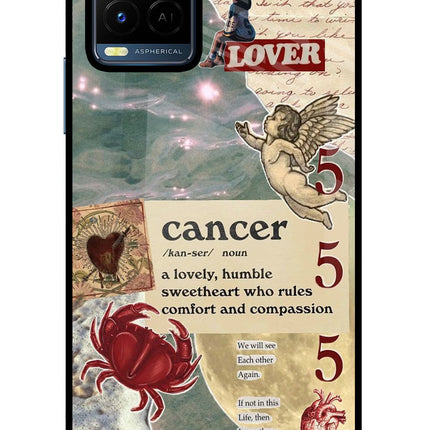 Cancer Zodiac Vivo Y21/Y21s/Y33s Glass Case