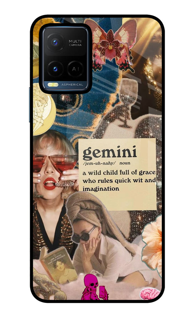 Gemini Zodiac Vivo Y21/Y21s/Y33s Glass Case