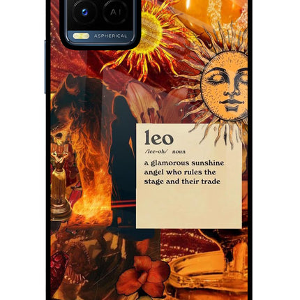 Leo Zodiac Vivo Y21/Y21s/Y33s Glass Case