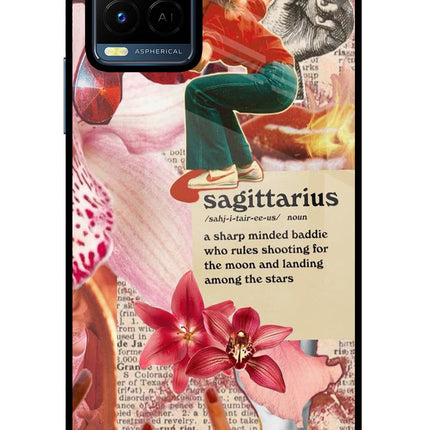 Sagittarius Zodiac Vivo Y21/Y21s/Y33s Glass Case