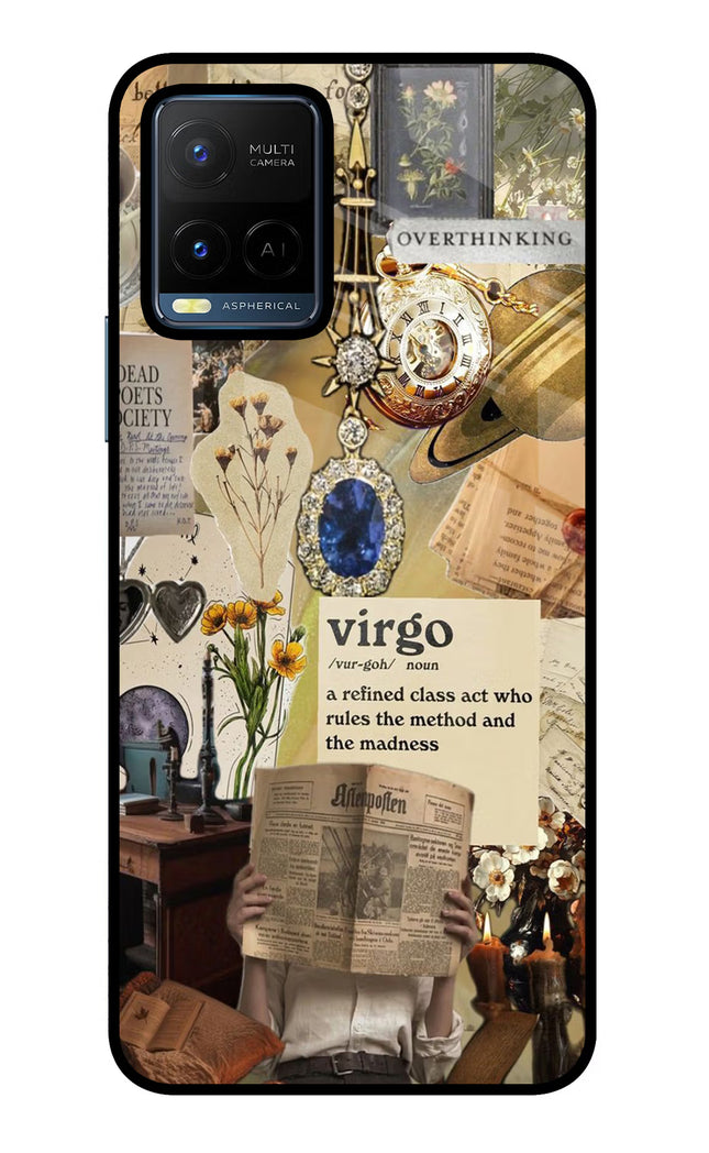 Virgo Zodiac Vivo Y21/Y21s/Y33s Glass Case