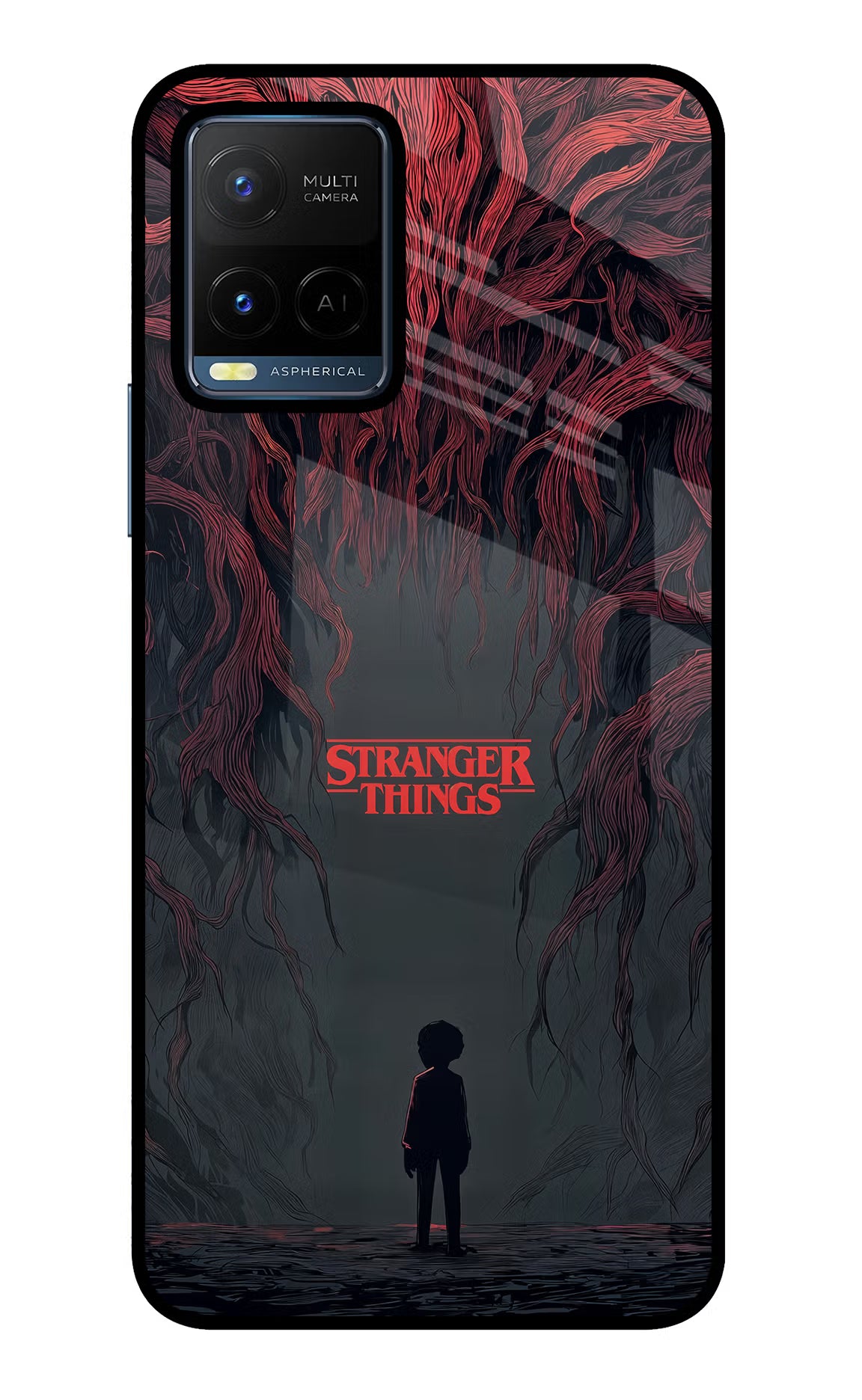 Ordinary Things Dark Side Vivo Y21/Y21s/Y33s Glass Case Back Cover by Casekaro