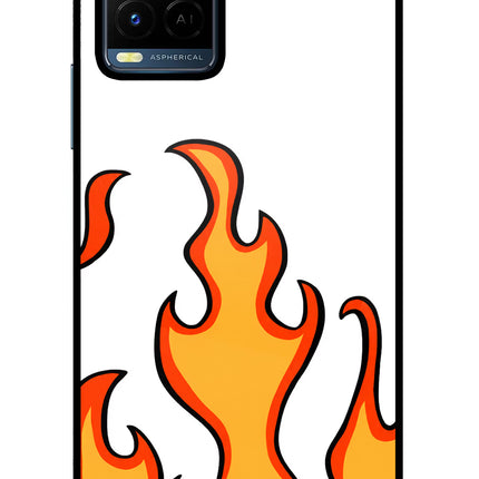 Fired Up – White Vivo Y21/Y21s/Y33s Glass Case