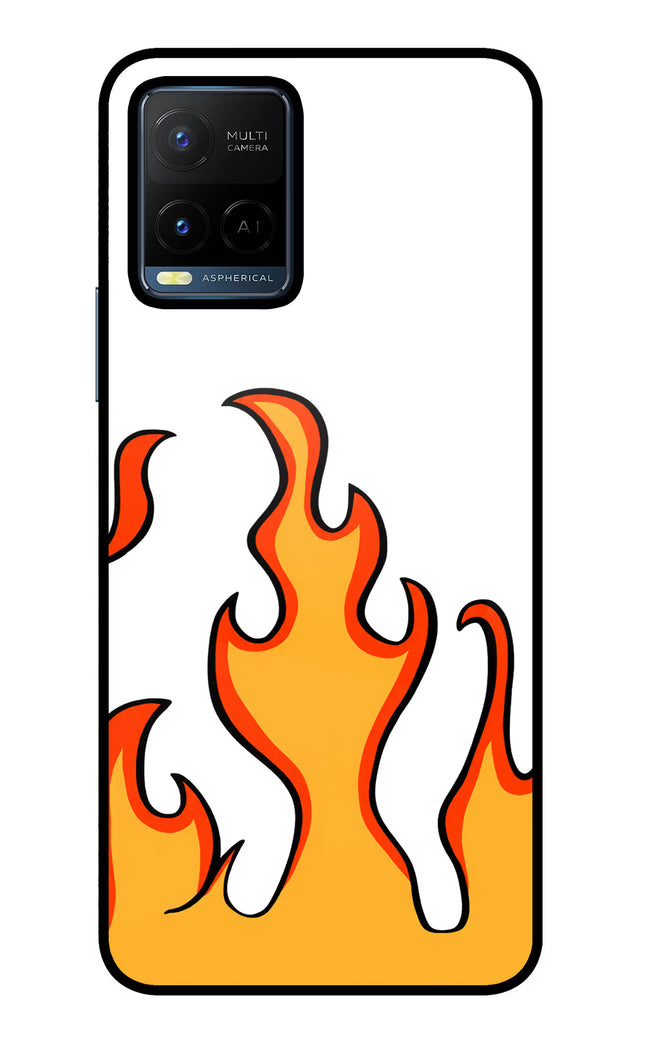 Fired Up – White Vivo Y21/Y21s/Y33s Glass Case