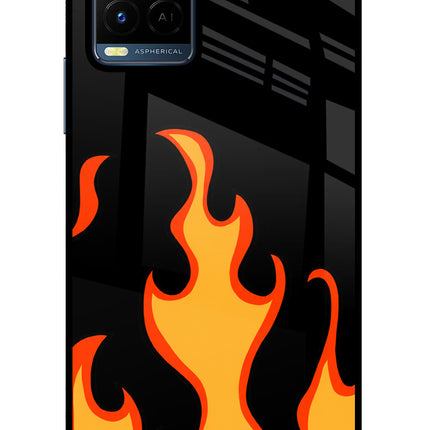 Fired Up – Black Vivo Y21/Y21s/Y33s Glass Case