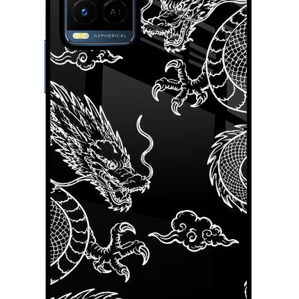 Twin Dragons Vivo Y21/Y21s/Y33s Glass Case