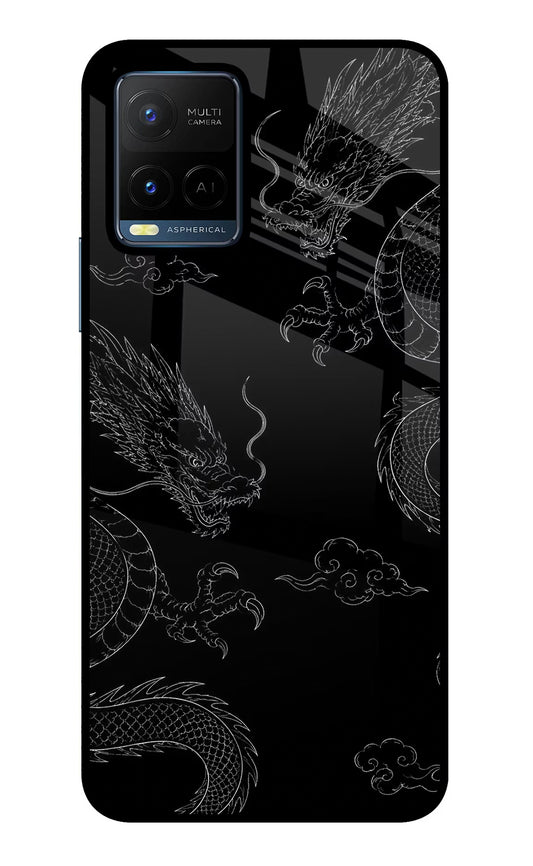 Twin Dragons Vivo Y21/Y21s/Y33s Glass Case