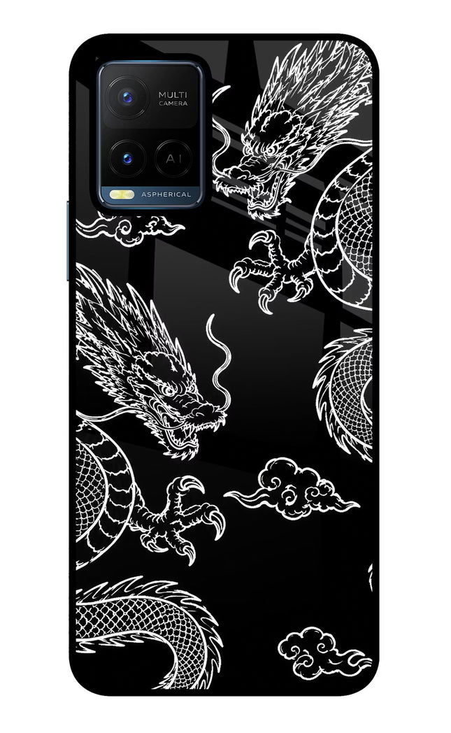 Twin Dragons Vivo Y21/Y21s/Y33s Glass Case