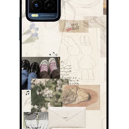 Soft Aesthetic Vivo Y21/Y21s/Y33s Glass Case