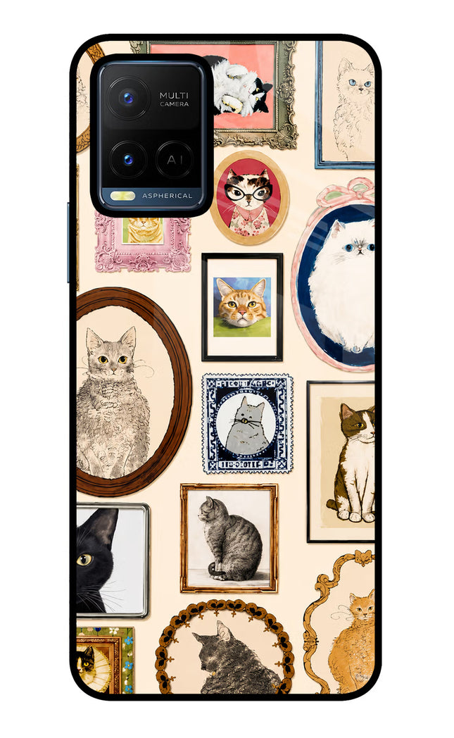 Mirror Cats Vivo Y21/Y21s/Y33s Glass Case