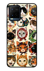 Cool Cat Vivo Y21/Y21s/Y33s Glass Case