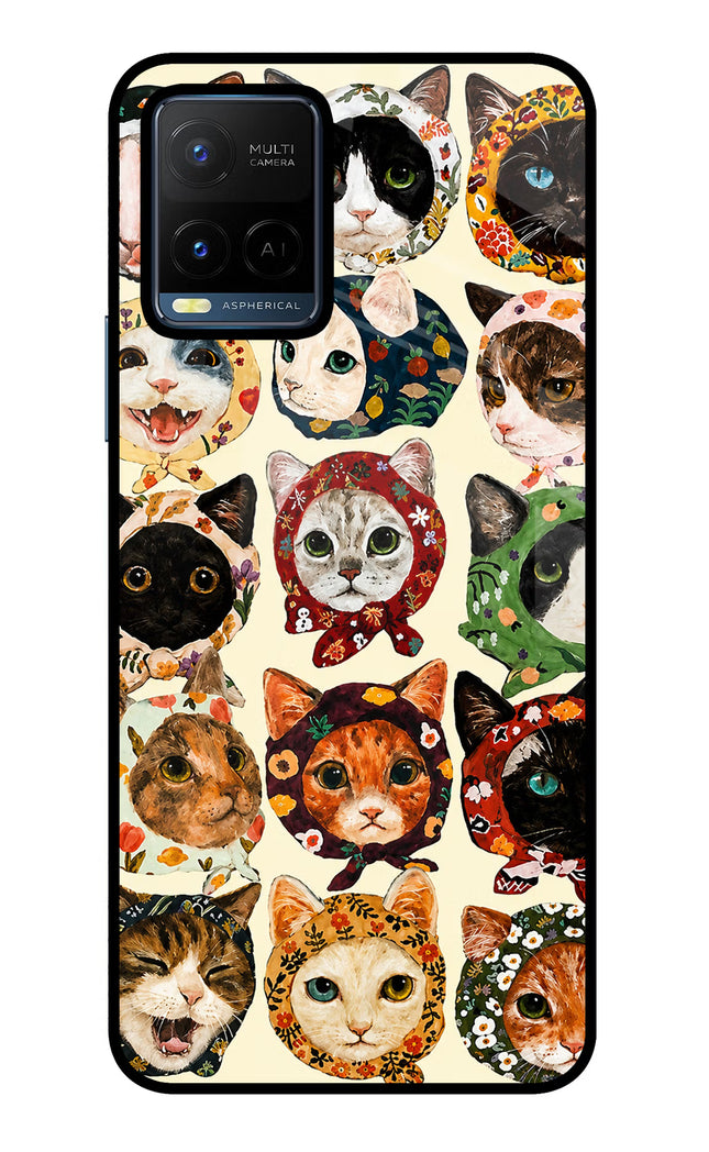 Cool Cat Vivo Y21/Y21s/Y33s Glass Case
