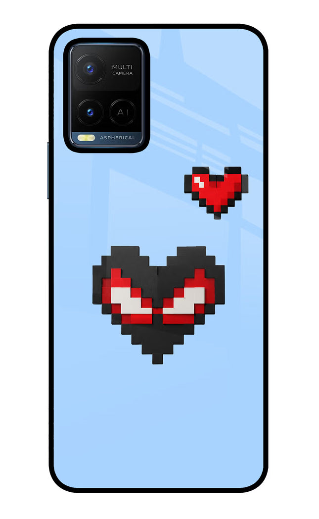 Peter Heart Vivo Y21/Y21s/Y33s Glass Case