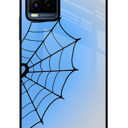 Blue Web Vivo Y21/Y21s/Y33s Glass Case