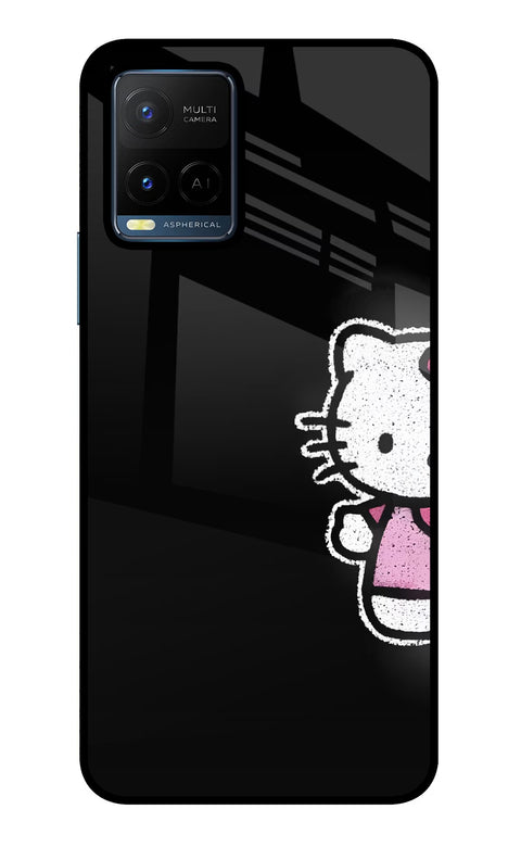 Kitty Charm Vivo Y21/Y21s/Y33s Glass Case
