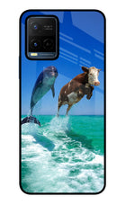 Dolphin vs Cow Vivo Y21/Y21s/Y33s Glass Case
