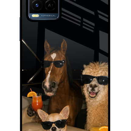 Party Squad Vivo Y21/Y21s/Y33s Glass Case