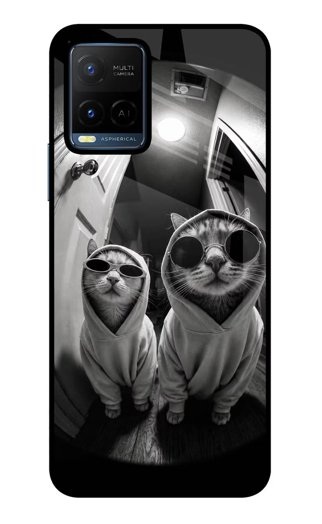 Hood Cats Vivo Y21/Y21s/Y33s Glass Case