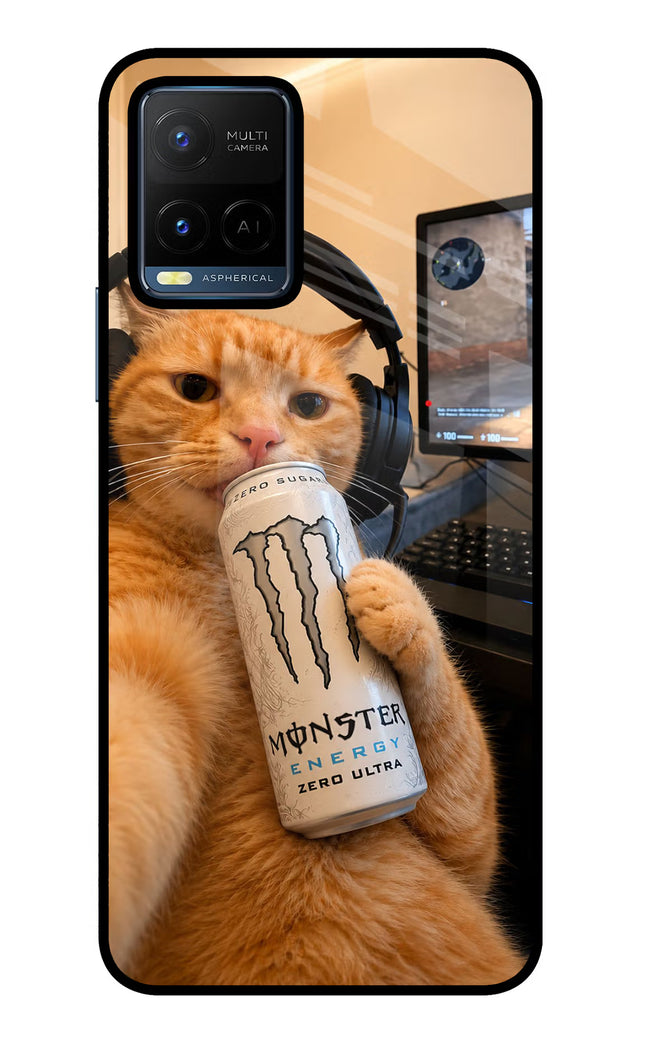 Gamer Cat Energy Vivo Y21/Y21s/Y33s Glass Case