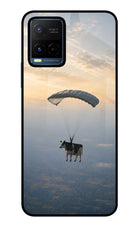 Skydiving Cow Vivo Y21/Y21s/Y33s Glass Case