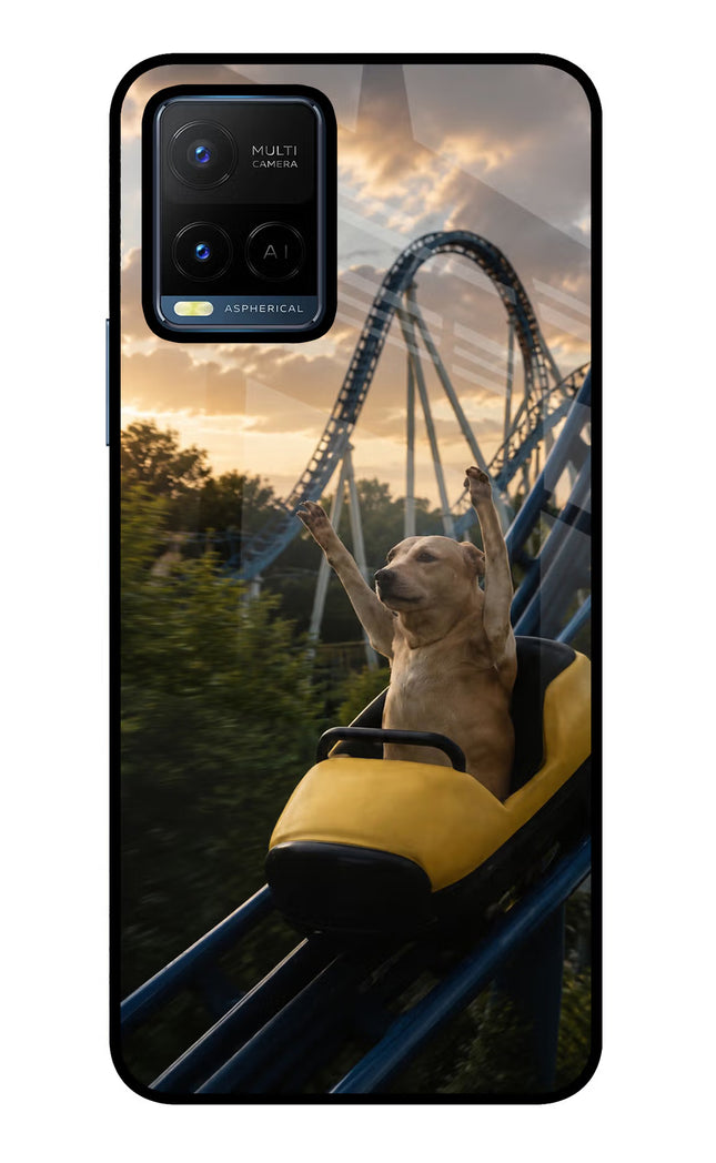 Rollercoaster Dog Vivo Y21/Y21s/Y33s Glass Case
