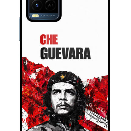 Che Guevara Revolution Vivo Y21/Y21s/Y33s Glass Case Back Cover by Casekaro