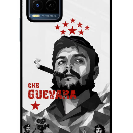 Che Guevara Iconic Vivo Y21/Y21s/Y33s Glass Case Back Cover by Casekaro
