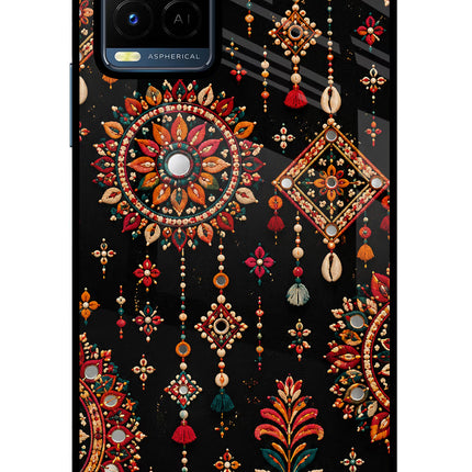 Boho Noir Vivo Y21/Y21s/Y33s Glass Case