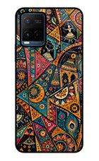 Folk Print Vivo Y21/Y21s/Y33s Glass Case