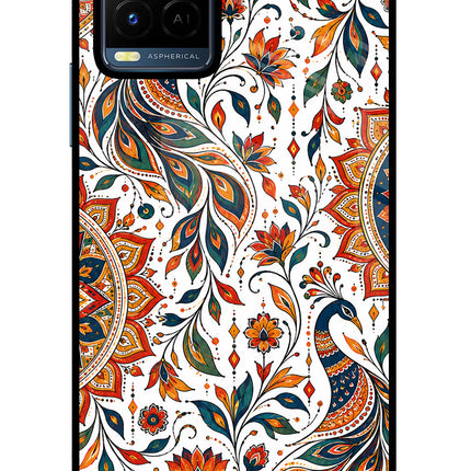White Mayura Vivo Y21/Y21s/Y33s Glass Case
