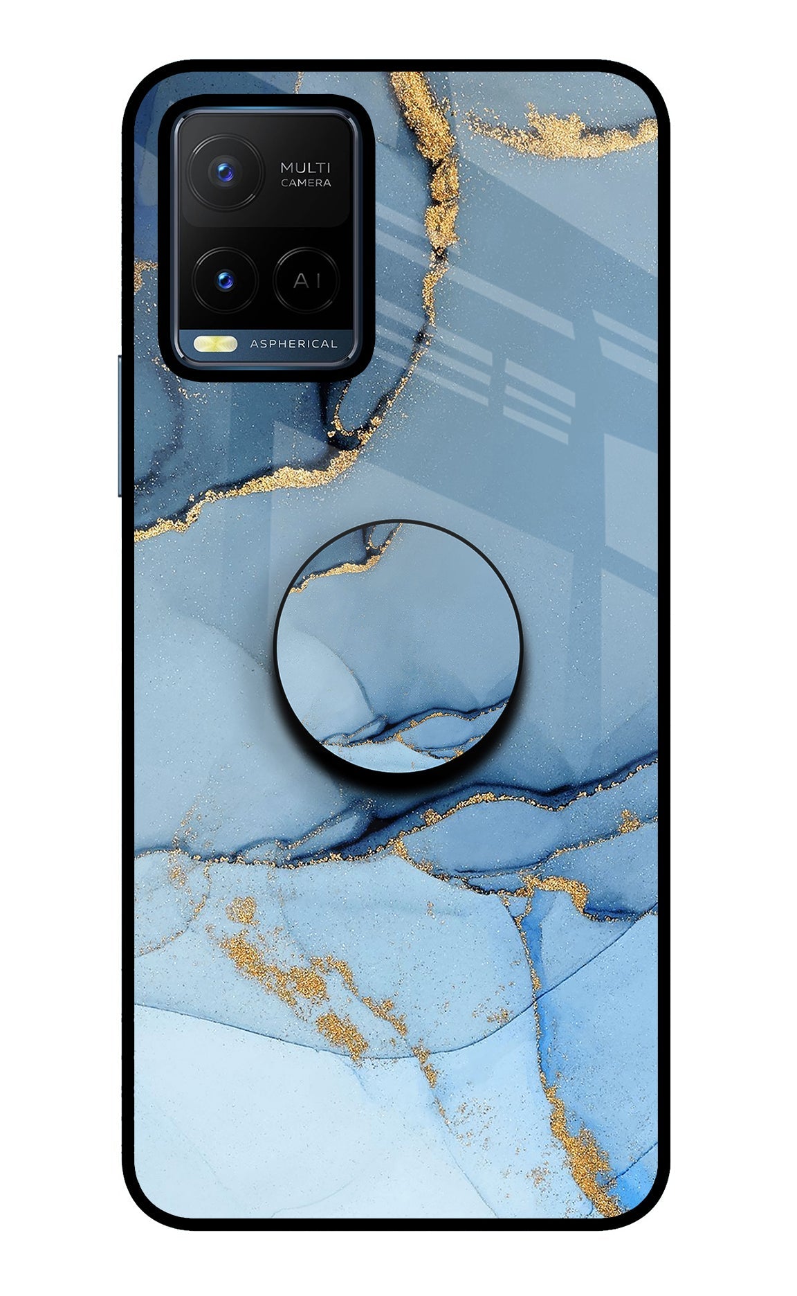 Blue Marble Vivo Y21/Y21s/Y33s Glass Case