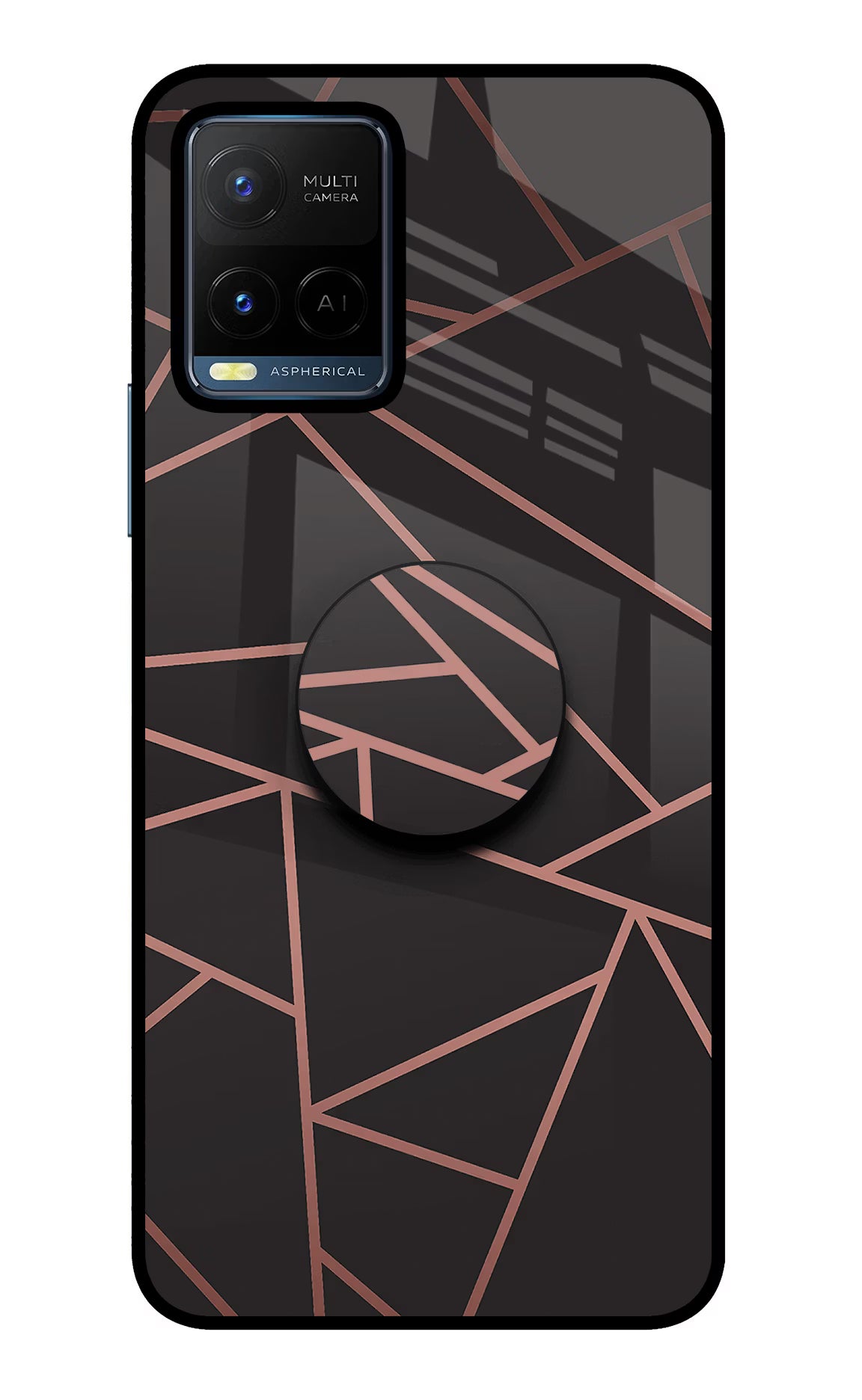 Geometric Pattern Vivo Y21/Y21s/Y33s Pop Case by Casekaro