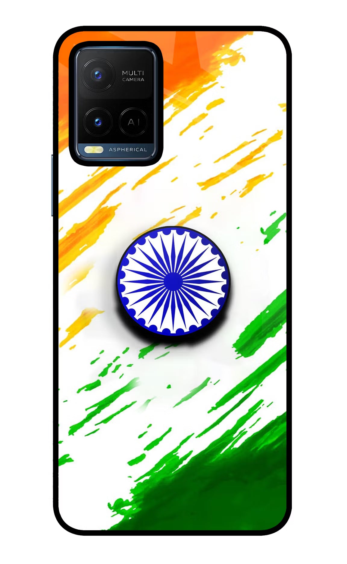 Indian Flag Ashoka Chakra Vivo Y21/Y21s/Y33s Pop Case by Casekaro