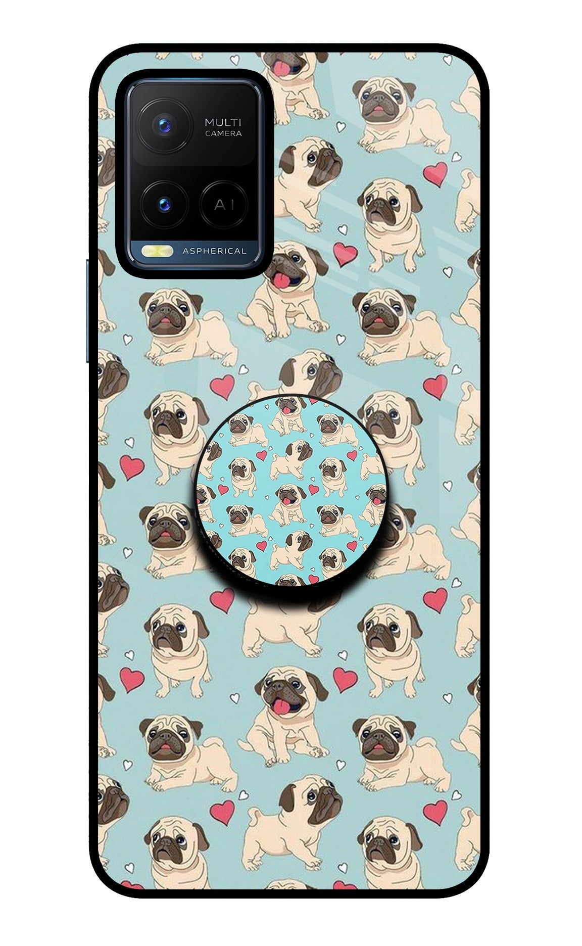 Pug Dog Vivo Y21/Y21s/Y33s Pop Case