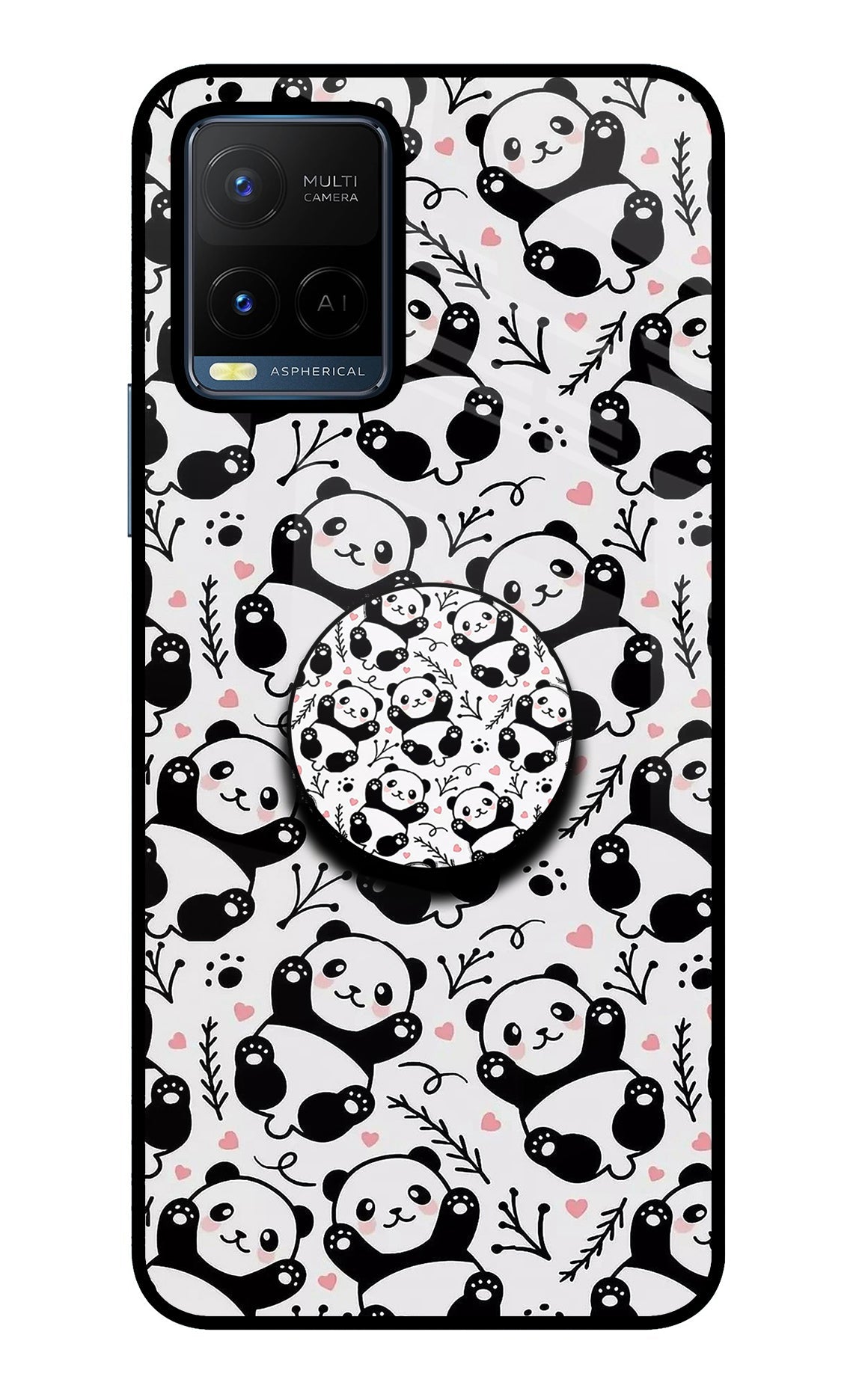 Cute Panda Vivo Y21/Y21s/Y33s Pop Case