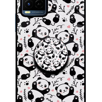 Cute Panda Vivo Y21/Y21s/Y33s Pop Case by Casekaro