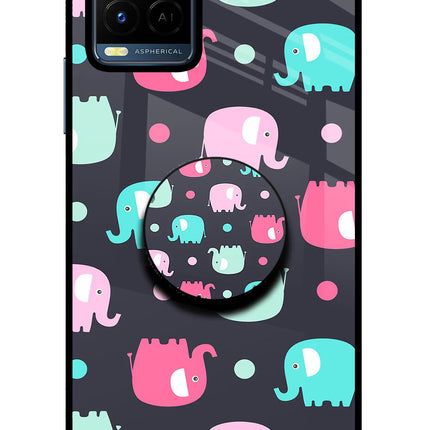 Baby Elephants Vivo Y21/Y21s/Y33s Pop Case by Casekaro