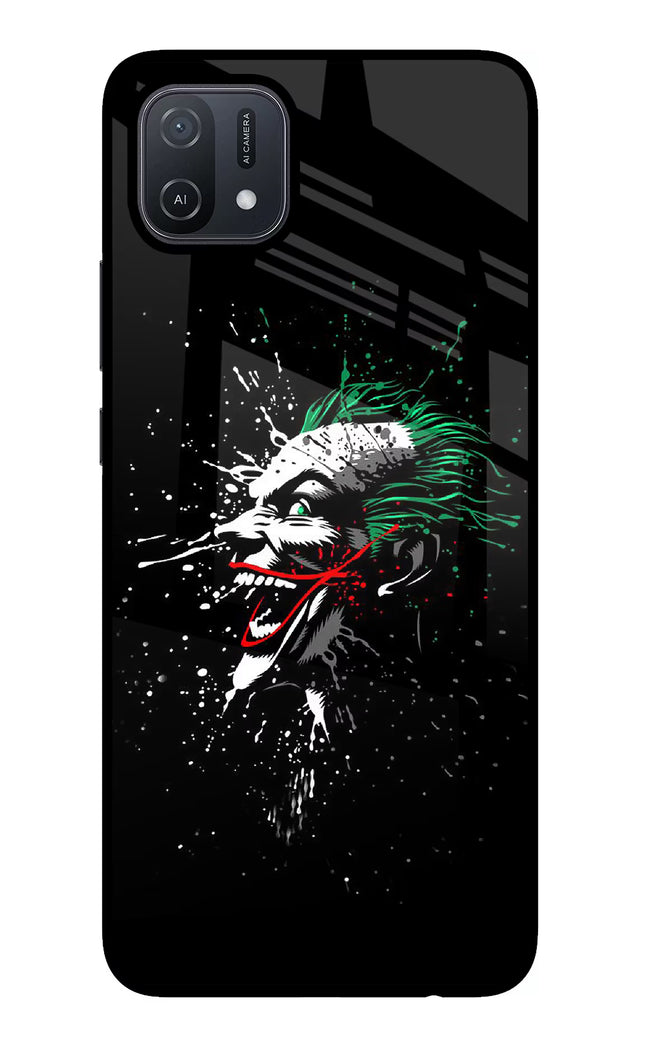 Joker Oppo A16 Glass Case Back Cover by Casekaro