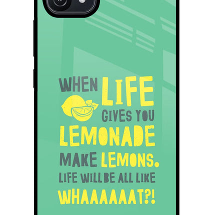 Quote Oppo A16 Glass Case Back Cover by Casekaro