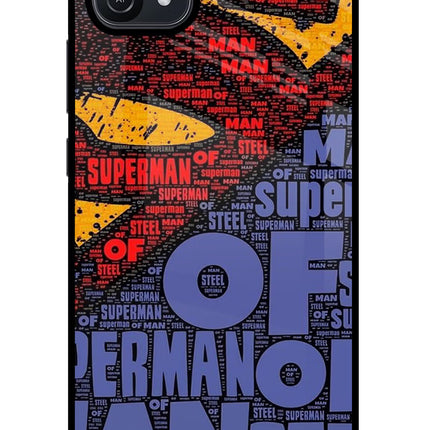 Superman Oppo A16 Glass Case Back Cover by Casekaro