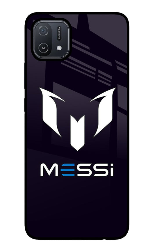Messi Logo Oppo A16 Glass Case