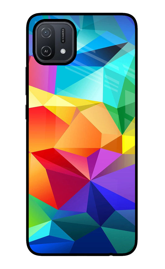 Abstract Pattern Oppo A16 Glass Case