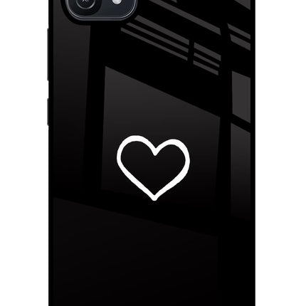 Heart Oppo A16 Glass Case Back Cover by Casekaro