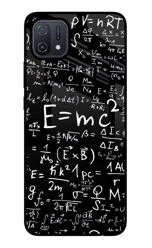Physics Formula Oppo A16 Glass Case